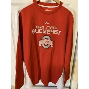 Vintage Majestic Ohio State‎ Buckeyes Men’s Sz XL Sweatshirt Red